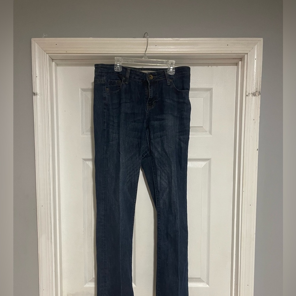DKNY Women's Dark Blue Straight Jeans